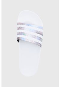adidas Originals Klapki H00150 damskie kolor biały. Kolor: biały. Materiał: materiał, guma. Obcas: na obcasie. Wysokość obcasa: niski #3