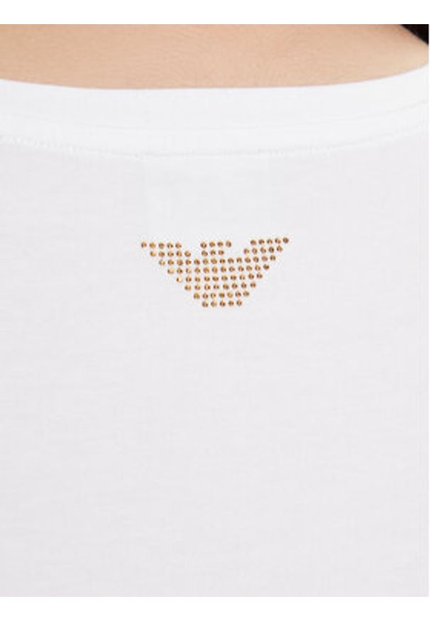 EA7 Emporio Armani T-Shirt 8NTT67 TJDQZ 1100 Biały Skinny Fit. Kolor: biały. Materiał: bawełna