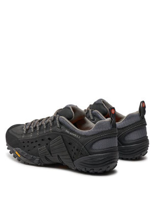 Merrell Trekkingi Intercept J73703 Czarny. Kolor: czarny. Materiał: skóra. Sport: turystyka piesza
