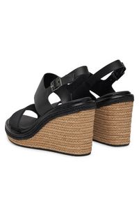 Calvin Klein Espadryle Wedge Sandal 70 - Jacq HW0HW02386 Czarny. Kolor: czarny. Materiał: materiał #4