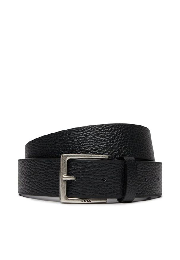 BOSS - Boss Pasek Męski Rummi-Gr Sz35 50512758 Czarny. Kolor: czarny. Materiał: skóra