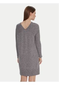 United Colors of Benetton - United Colors Of Benetton Sukienka dzianinowa 1044DV02C Szary Relaxed Fit. Kolor: szary. Materiał: wełna #3