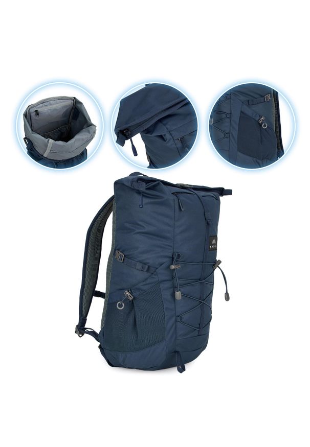 Plecak miejski KADVA CityQuest 22 l. Kolor: niebieski