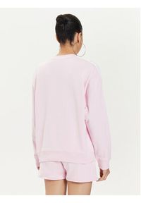 Adidas - adidas Bluza Essentials 3-Stripes IL3431 Różowy Loose Fit. Kolor: różowy. Materiał: bawełna #5
