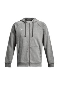 Under Armour - Bluza Rozpinana Męska Polar Rival. Kolor: biały, wielokolorowy, szary. Materiał: polar