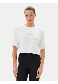 Calvin Klein Underwear T-Shirt LV00QS7470 Biały Boxy Fit. Kolor: biały. Materiał: bawełna
