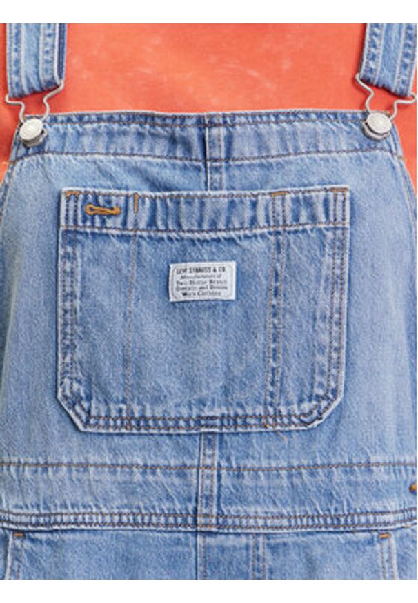 Levi's® Ogrodniczki Utility 001UY-0000 Niebieski Loose Fit. Kolor: niebieski. Materiał: bawełna