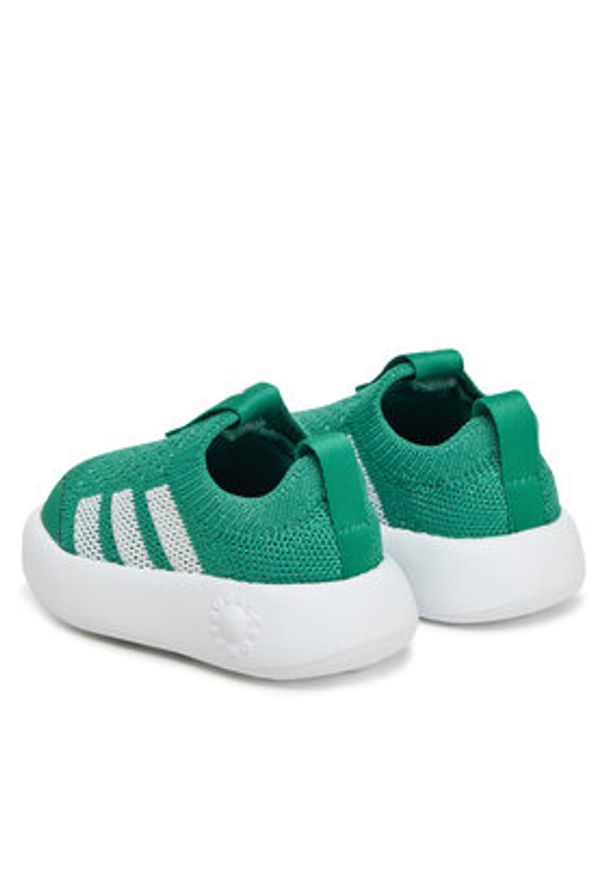 Adidas - adidas Sneakersy Bubblecomfy JI1608 Zielony. Kolor: zielony. Materiał: materiał