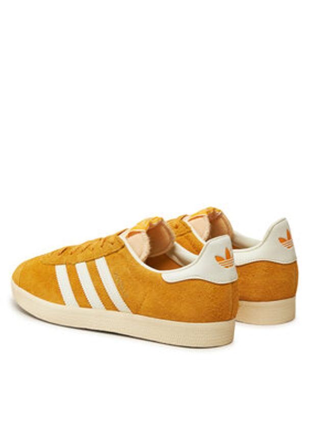Adidas - adidas Sneakersy Gazelle IF9654 Żółty. Kolor: żółty. Materiał: zamsz, skóra. Model: Adidas Gazelle