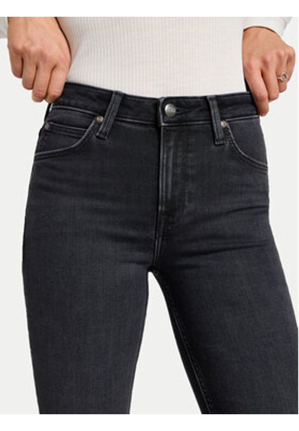 Lee Jeansy Scarlett 112355535 Czarny Skinny Fit. Kolor: czarny