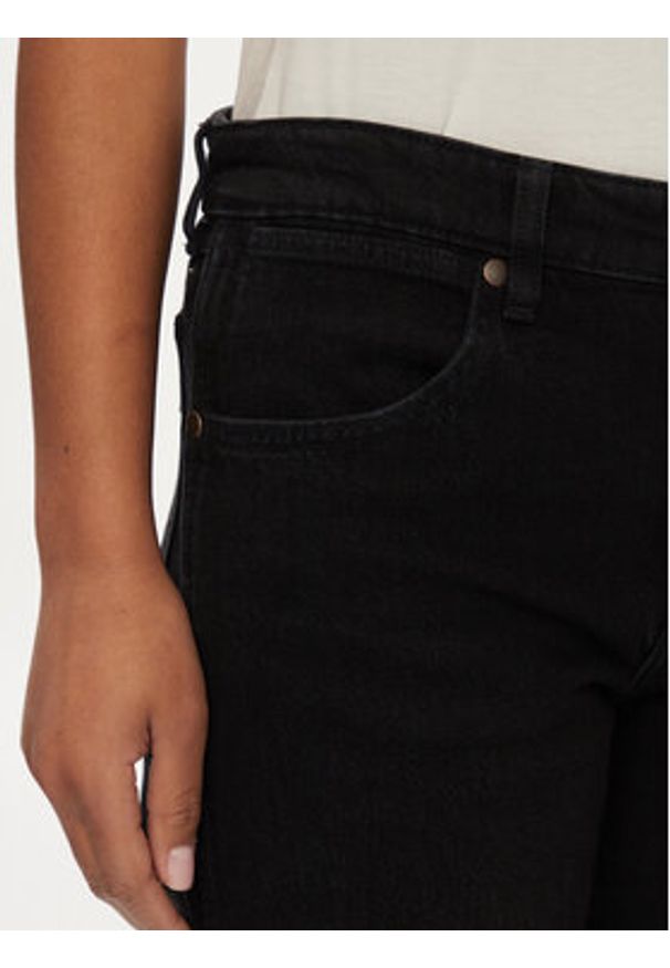 Wrangler Jeansy Sunset 112350727 Czarny Straight Fit. Kolor: czarny