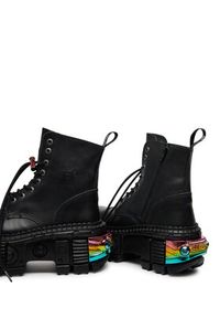 NEW ROCK Glany M-WALL083CCT-S8 Czarny. Kolor: czarny. Materiał: skóra. Styl: rockowy #2