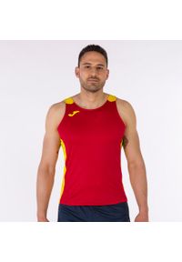 Tank top do biegania męski Joma Record II. Kolor: żółty, wielokolorowy, czerwony