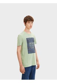 Tom Tailor Denim T-Shirt 1033036 Zielony Regular Fit. Kolor: zielony. Materiał: bawełna #6