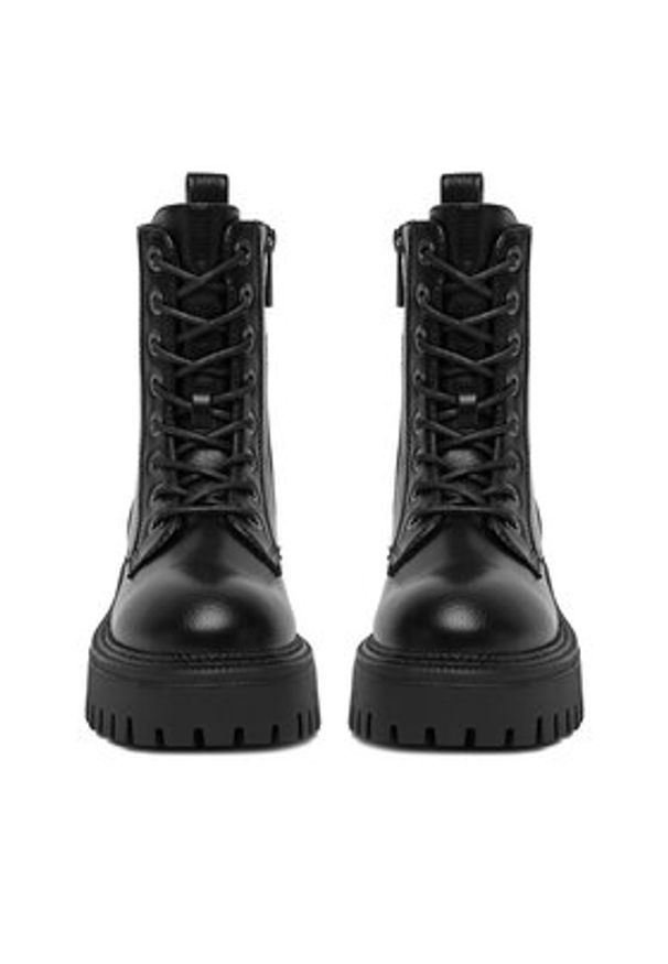 DeeZee Trzewiki CEO-HY66880002-1 Czarny. Kolor: czarny. Materiał: skóra, materiał