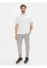 EA7 Emporio Armani Spodnie dresowe 8NPP67 PJVRZ 3905 Szary Slim Fit. Kolor: szary. Materiał: bawełna