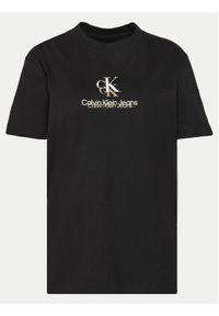 Calvin Klein Jeans T-Shirt Shadow Graphic J20J225545 Czarny Regular Fit. Kolor: czarny. Materiał: bawełna