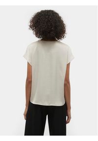 Vero Moda T-Shirt Marys Dana 10300421 Écru Regular Fit. Materiał: syntetyk #3