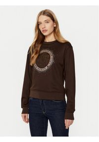Guess Bluza W5RQ05 K7EX1 Brązowy Regular Fit. Kolor: brązowy. Materiał: syntetyk, bawełna #1