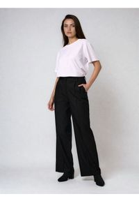 Sinsay - Spodnie wide leg - czarny. Kolor: czarny #1