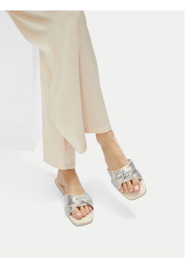 Jenny - JENNY Klapki R25SS01646 Écru. Materiał: materiał, syntetyk