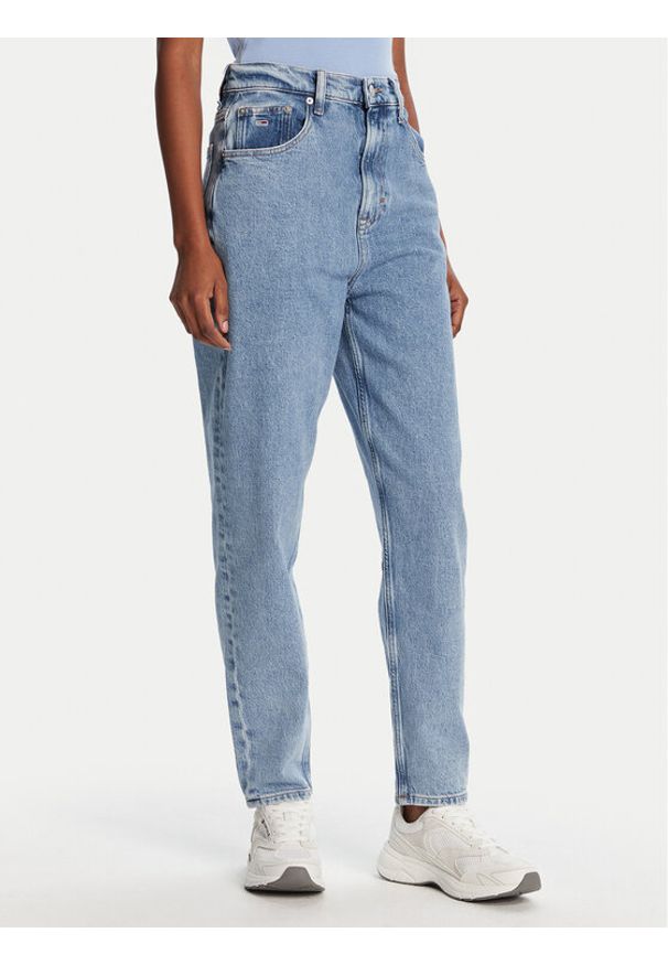 Tommy Jeans Jeansy DW0DW21392 Niebieski Mom Fit. Kolor: niebieski