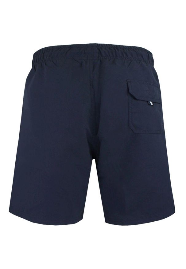 Spodenki Plażowe (Kąpielówki) - Pako Jeans - Granat, Biały Pas. Kolor: niebieski. Materiał: poliester