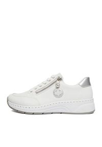 Rieker Sneakersy CEO-N6508-80 Biały. Kolor: biały. Materiał: syntetyk, skóra #4