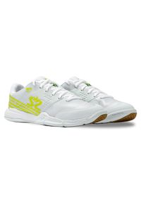 SALMING - Buty do chodzenia damskie Salming Viper 5. Zapięcie: sznurówki. Kolor: biały, wielokolorowy, żółty. Materiał: syntetyk, tkanina, materiał. Szerokość cholewki: normalna. Sport: turystyka piesza