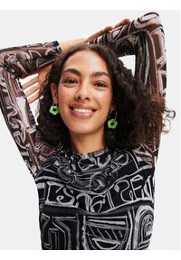 Desigual Sukienka codzienna 23SWVK23 Szary Slim Fit. Okazja: na co dzień. Kolor: szary. Materiał: syntetyk. Typ sukienki: proste. Styl: casual #5
