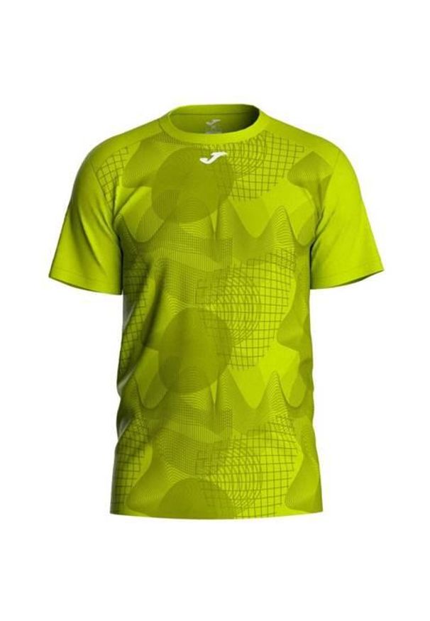Koszulka treningowa męska Joma Challenge. Kolor: zielony, żółty, wielokolorowy. Materiał: poliester. Długość rękawa: krótki rękaw. Długość: krótkie
