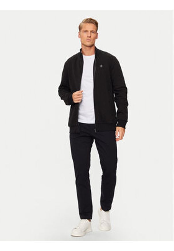 BOSS - Boss Bluza Siza 50523916 Czarny Regular Fit. Kolor: czarny. Materiał: bawełna