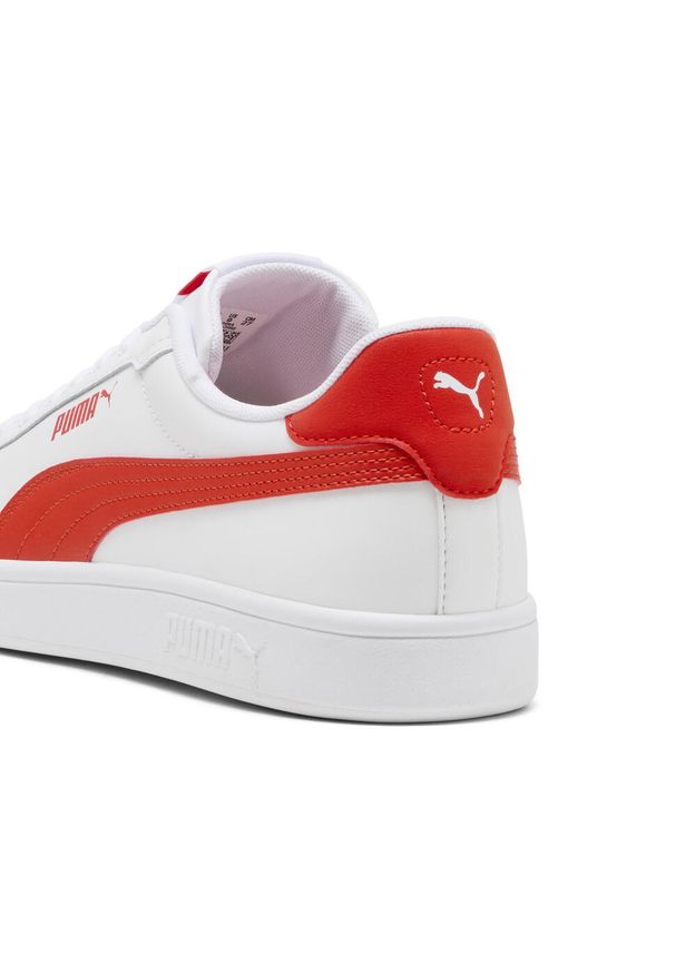 Puma - Sneakersy Smash 3.0 L PUMA White Fierce Red. Kolor: czerwony, biały, wielokolorowy. Sport: turystyka piesza, tenis