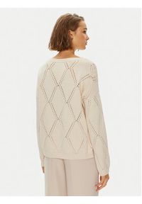 Weekend Max Mara Sweter Abbozzi 2425366161 Écru Standard Fit. Materiał: bawełna #4