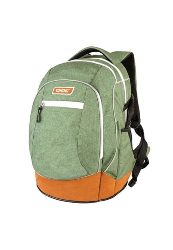 Target Plecak docelowy dla studentów, Pomarańczowo-zielony. Kolor: wielokolorowy, zielony, pomarańczowy. Styl: młodzieżowy