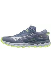 Buty do biegania w terenie damskie Mizuno WaveDaichi 7. Kolor: szary, wielokolorowy, żółty. Materiał: syntetyk, materiał. Model: Mizuno Wave. Sport: bieganie