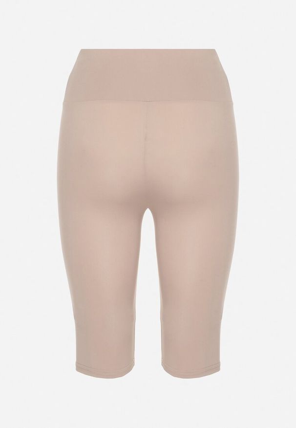 Born2be - Jasnobeżowe Casualowe Szorty Typu Kolarki Lidessa. Okazja: na co dzień. Kolor: beżowy. Materiał: materiał. Sezon: lato. Styl: casual