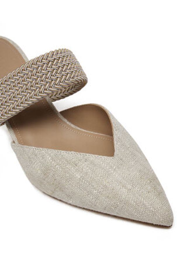 MALONE SOULIERS Klapki Maisie 45-154 Beżowy. Kolor: beżowy. Materiał: materiał