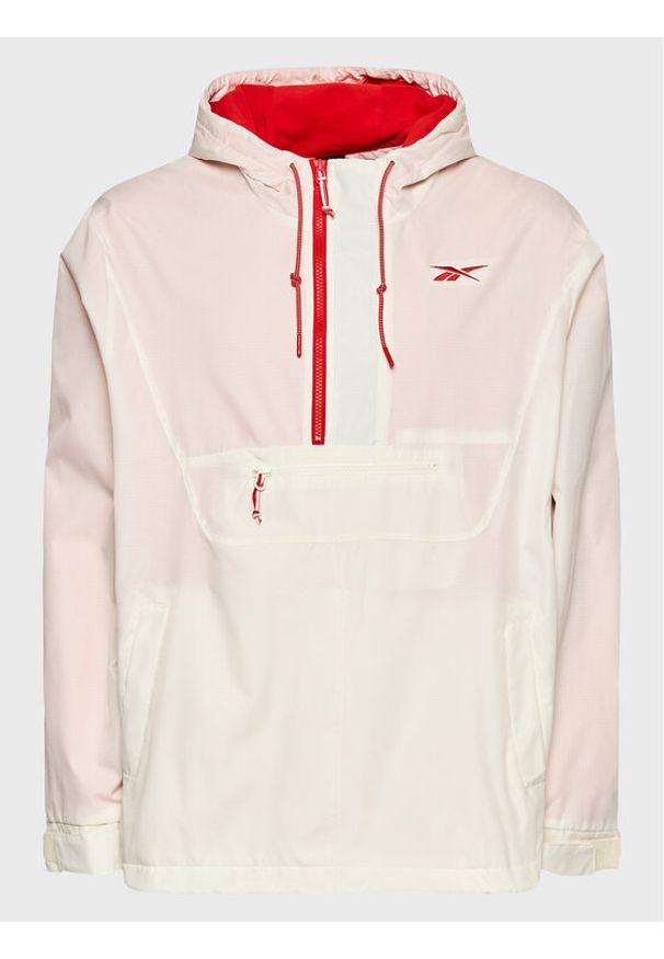 Reebok Kurtka anorak Vector HH8369 Beżowy Relaxed Fit. Kolor: beżowy. Materiał: syntetyk