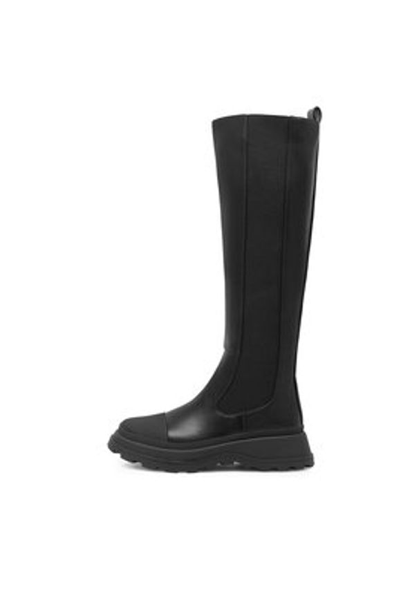 Jenny Fairy Kozaki LORA HY0522-4 Czarny. Kolor: czarny. Materiał: skóra