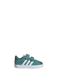 Adidas - Buty VL Court 3.0. Kolor: biały, niebieski, wielokolorowy. Sport: skateboard
