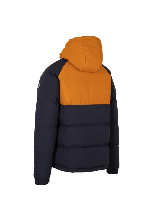 TRESPASS - Kurtka Ocieplana Męska Deffords. Kolor: czerwony, wielokolorowy, pomarańczowy. Materiał: puch. Sport: turystyka piesza