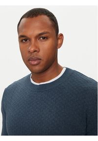 Sisley Sweter 1041S103O Niebieski Regular Fit. Kolor: niebieski. Materiał: syntetyk #5
