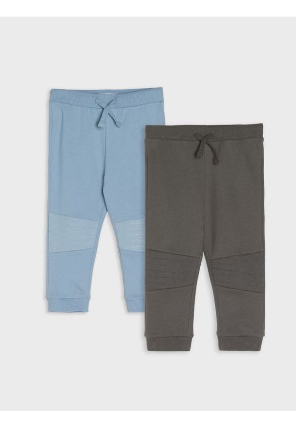 Sinsay - Spodnie jogger 2 pack - szary. Kolor: szary