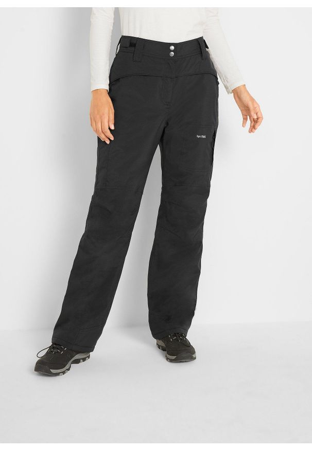 bonprix - Hydrofobowe spodnie termiczne. Kolor: czarny. Długość: długie