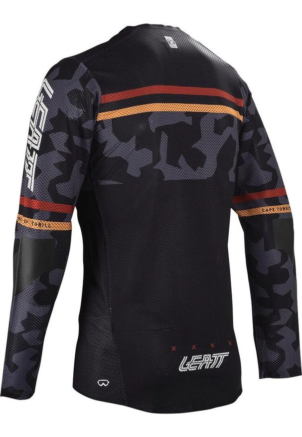 Koszulka rowerowa dziecięca LEATT Jersey MTB Gravity 4.0 Junior. Kolor: czarny. Materiał: jersey. Sport: kolarstwo
