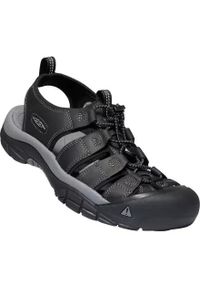 keen - Buty trekkingowe męskie Keen Newport. Kolor: czerwony, czarny. Materiał: materiał, skóra, syntetyk