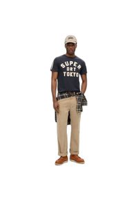 Koszulka Superdry Vintage Athletic. Kolor: niebieski. Długość rękawa: krótki rękaw. Długość: krótkie #1