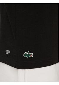 Lacoste T-Shirt TH8937 Czarny Regular Fit. Kolor: czarny. Materiał: bawełna