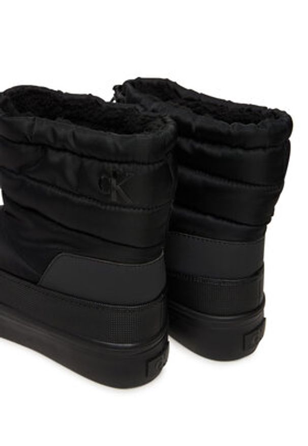 Calvin Klein Sneakersy Vulc Flatf Snowboot Nylon Mix Mg YW0YW01977 Czarny. Kolor: czarny. Materiał: materiał